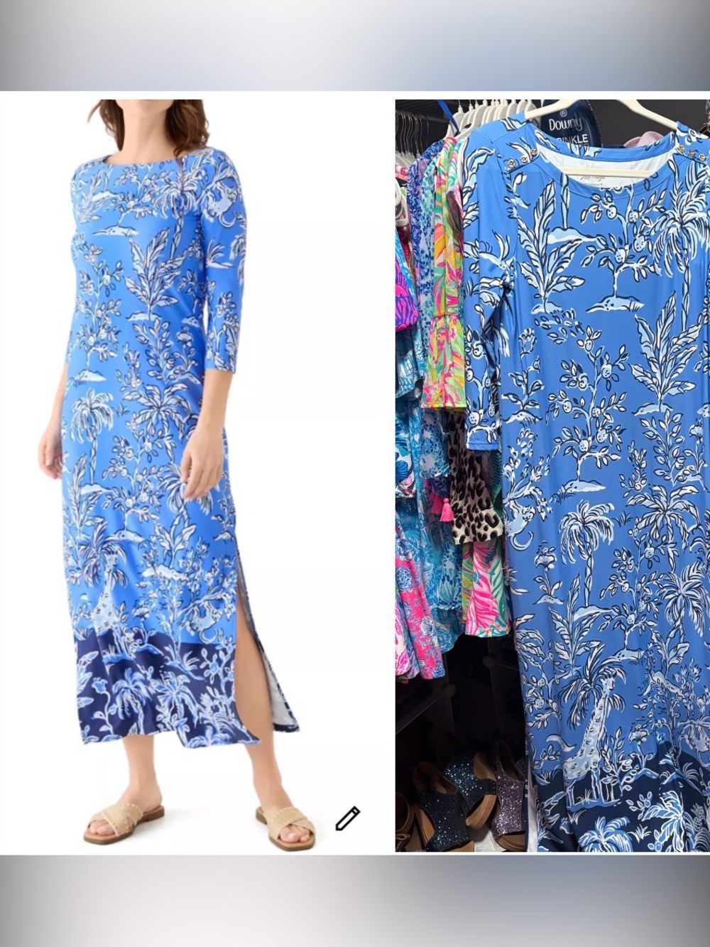 Lilly pulitzed Seralina chilly Lilly upf50 Floral Print Maxi Dress - Women